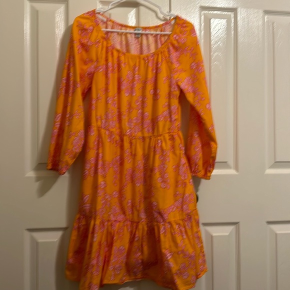 J crew orange floral dress - Picture 2 of 7